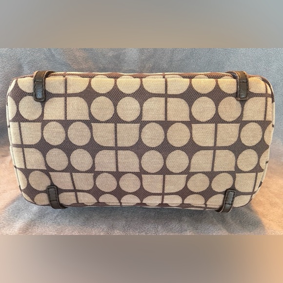 Kate Spade Vintage Canvas Leather Trim Satchel Shoulder Bag. - Picture 5 of 9